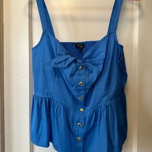 JCrew peplum summer top, size 16